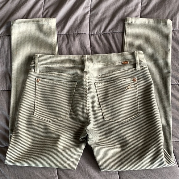 DL1961 Crop Stretch Striped Jeans Size 29 - Picture 3 of 4